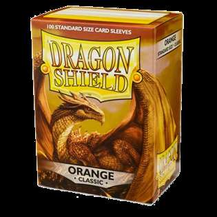 100 Dragon Shield Sleeves - Orange (English; NM)